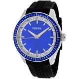 Fossil BQ1271 Men’s Classic Watch – Blue Dial, Black Silicone Strap