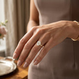 Oval 3.00ct Lab Diamond Engagement Ring G/VS1 Set in 18K Yellow Gold
