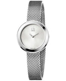 CK Calvin Klein Firm Ladies Mesh Watch Silver