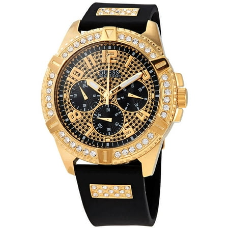 Guess Frontier Quartz Crystal Black Dial Men's Watch