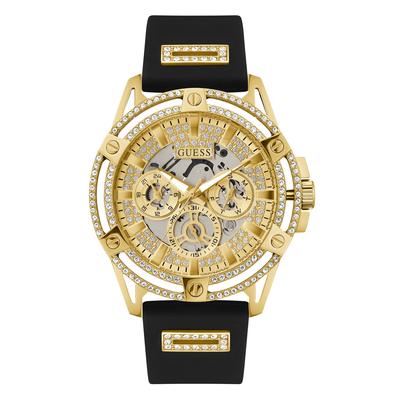 Guess King Men's Multifunctional Watch, 48mm Gold Dial