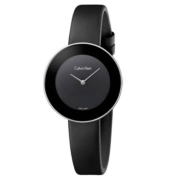 CK Calvin Klein Chic Collection Black Round Women's