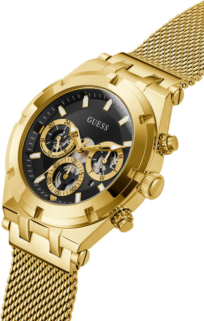 Guess Men's Multi-Function Watch, Stainless Steel Case 44mm