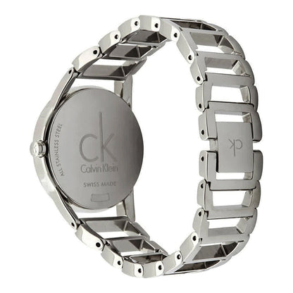 CK Calvin Klein K3g2312s Statel Black Dial Silver Tone Women's Watch One Size