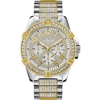 Guess Frontier Men's Watch 48mm, Stainless Steel Case & Bracelet