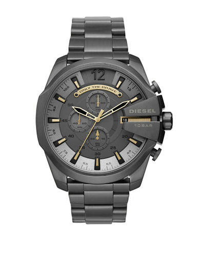 Diesel Men S Mega Chief Chronograph Grey Dial Watch DZ4466