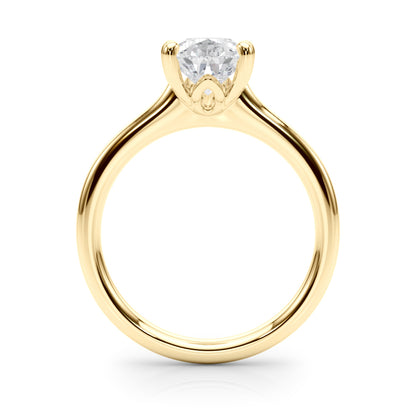 IGI Lab-Grown Pear Diamond 5 Claw Solitaire Engagement Ring, D Color VVS Clarity