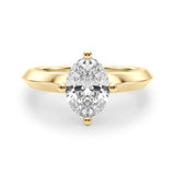 IGI Lab-Grown Oval Diamond Solitaire Engagement Ring 0.20-2.0 Carat |Fast Shipping yellow gold 