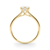 IGI Lab-Grown Oval Diamond Six Claw Solitaire Engagement Ring, VVS Clarity D Color