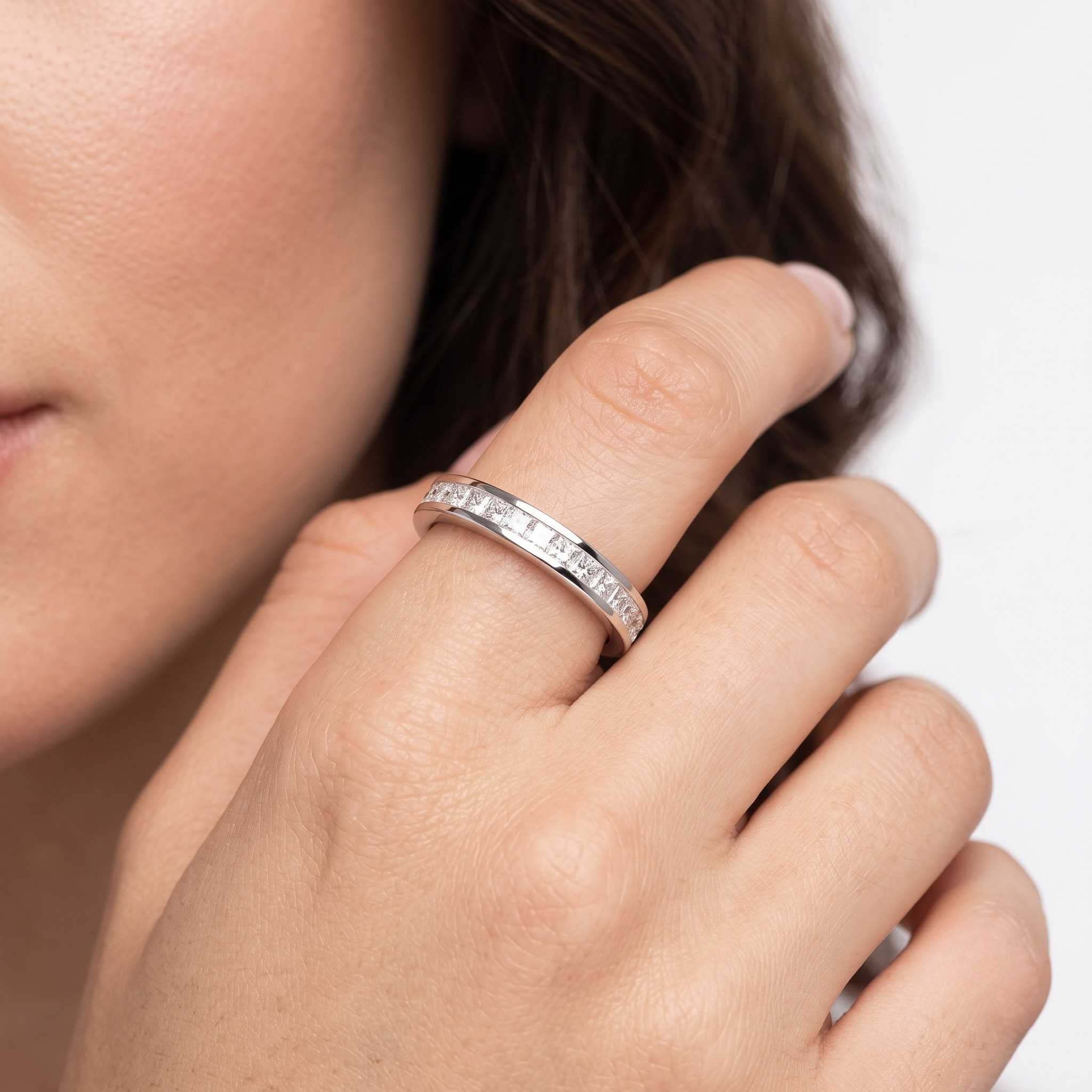 Lab-Grown Diamond Princess Half Eternity Ring | 0.33ct