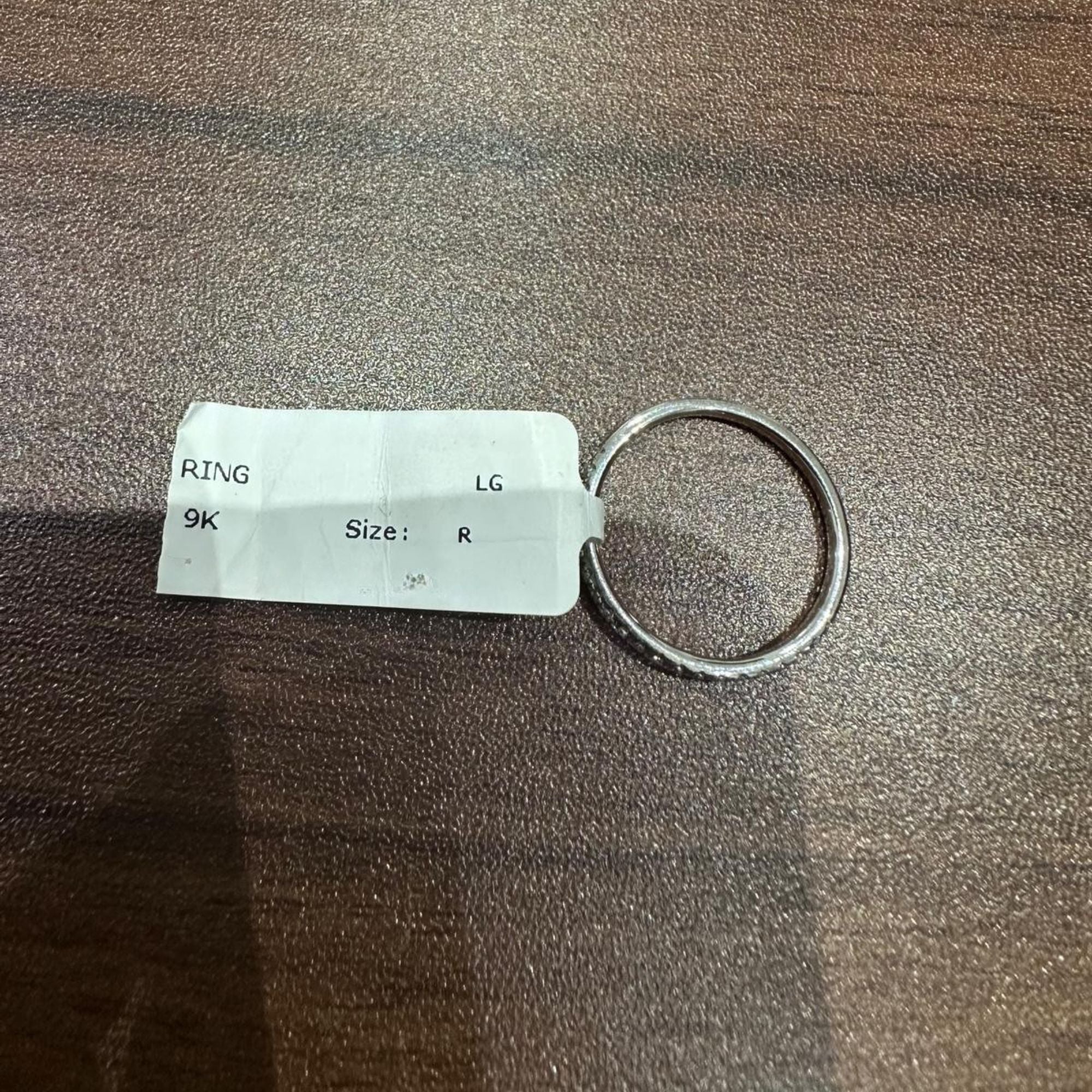 9K White Gold Round Cut Lab Grown Diamond Half Eternity Ring for Women