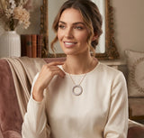 Rose Gold Diamond Circle of Life Pendant Without Chain