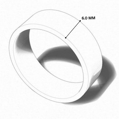Flat Shape Plain Wedding Band for Women | UK Hallmarked Gold & Platinum Ring