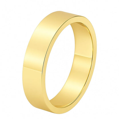 Flat Shape Plain Wedding Band for Women | UK Hallmarked Gold & Platinum Ring