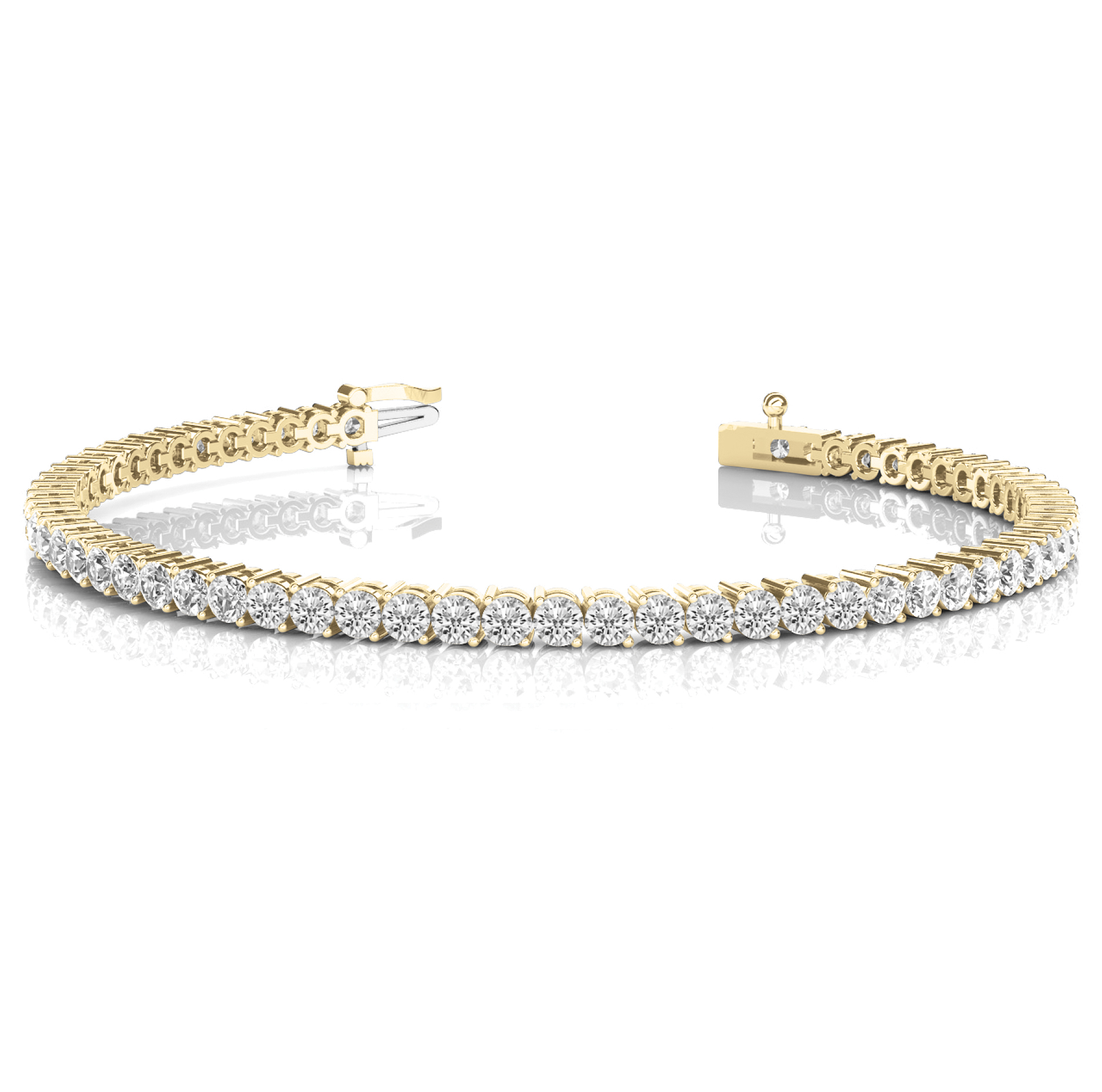 Premium Tennis Bracelet in Round Cut Lab Grown Diamond 9K/18K Gold & Platinum