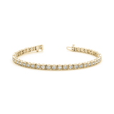 Milgrain Set Lab Grown or Real Diamond Tennis Bracelet in Gold or Platinum