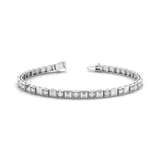 Elegant Two-Tone Gold Tennis Bracelet with Lab Grown or Natural Diamonds