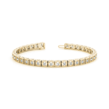 Vintage Diamond Tennis Bracelet with Prong Set in Gold or Platinum