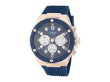 GUESS Men's Watch GW0057G2 – 46mm Blue Silicone Strap