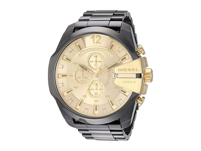 Diesel Mega Chief Chronograph Gold Dial Men S Watch DZ4485