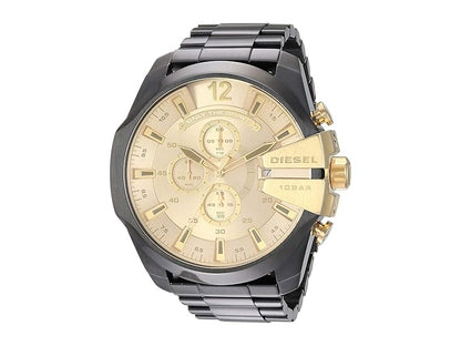 Diesel Mega Chief Chronograph Gold Dial Men S Watch DZ4485