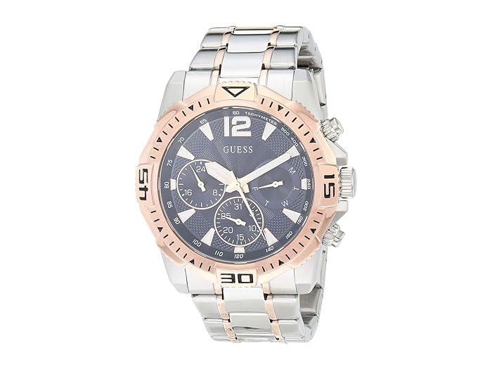GUESS Men's Watch GW0056G5 – Two-Tone Silver & Rose Gold