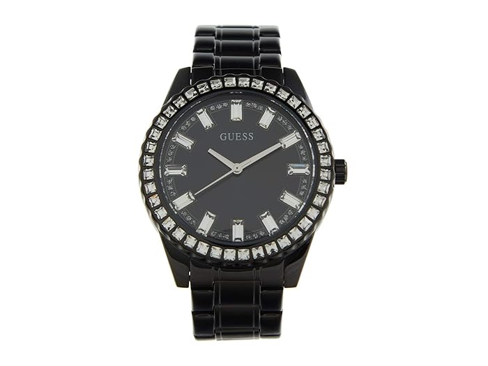 GUESS Women's Watch – 38mm Black Stainless Steel Bracelet