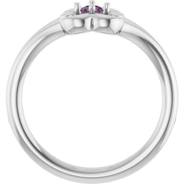 Round Alexandrite Youth Ring in Gold