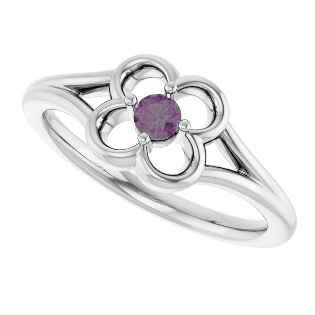 Round Alexandrite Youth Ring in Gold
