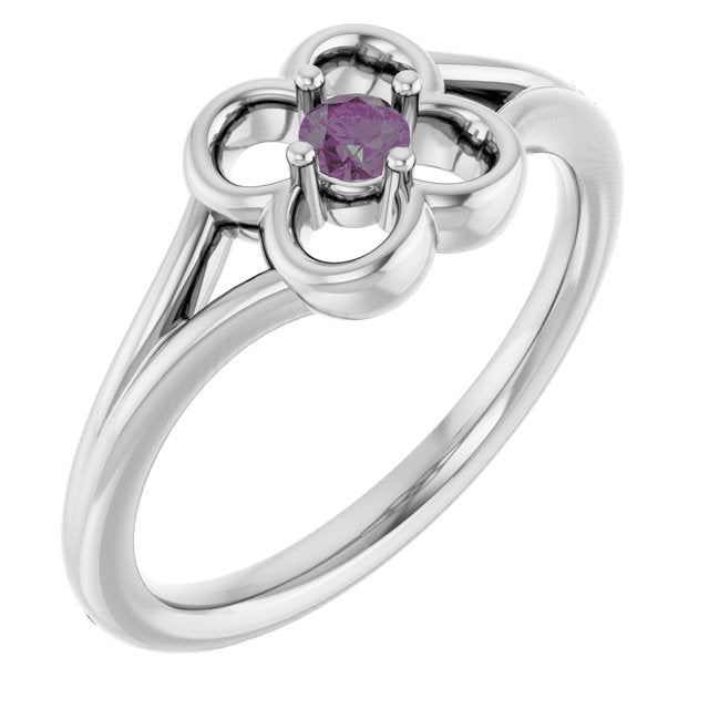 Round Alexandrite Youth Ring in Gold