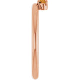 Round Citrine Stackable Ring in Rose Gold