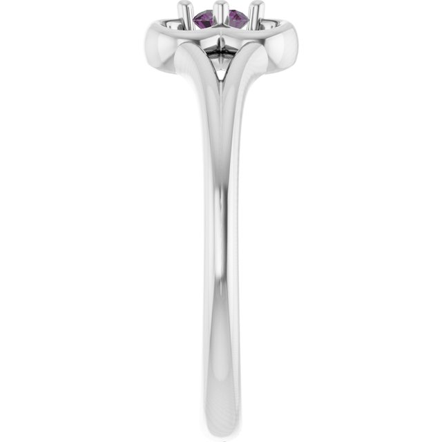 Round Alexandrite Youth Ring in Gold