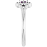 Round Alexandrite Youth Ring in Gold