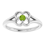 Round Peridot Youth Ring in Gold