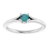 Round Lab-Grown Alexandrite Youth Ring in Gold and Platinum
