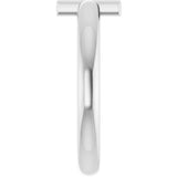 Round Aquamarine Crosses Ring in White Gold