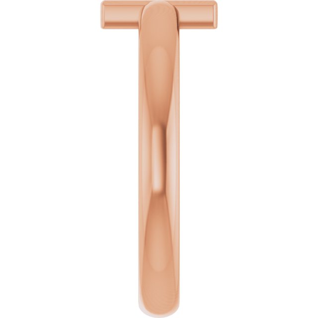 Round Blue Sapphire Crosses Ring in Rose Gold