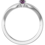 Oval Lab-Grown Alexandrite Youth Ring in Platinum