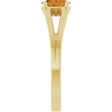 Oval Citrine Youth Ring in Yellow Gold