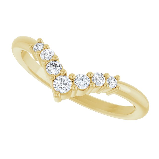 Round White Sapphire Accented Ring in Yellow Gold