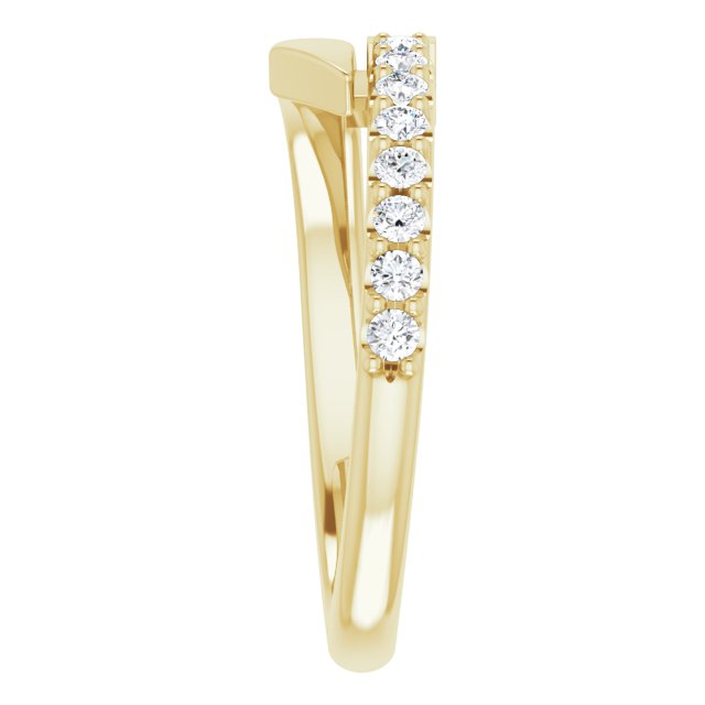 Straight Baguette Citrine & Diamond Accented Ring in Yellow Gold
