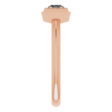 Round Black Onyx Solitaire Ring in Rose Gold