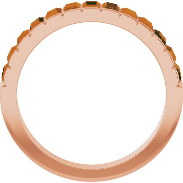 Straight Baguette Citrine Multi Stone Ring in Gold and Platinum