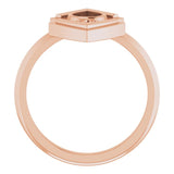 Pear Black Onyx Cabochon Ring in Gold and Platinum