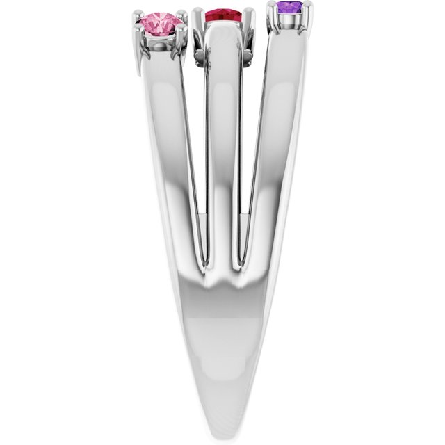 Round Multi-Gemstone Multi Stone Ring in Gold and Platinum | n/a
