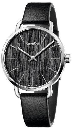 Women's Calvin Klein Even Leather Watch