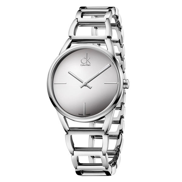 Calvin Klein Stately K3G23128 Women’s Stainless-Steel Watch – Swiss Quartz