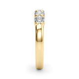 5-Stone Lab-Grown Diamond Ring – Timeless Symbol of Love with Brilliant DE Color, VVS Clarity Diamonds in an Elegant Shared U-Prong Setting