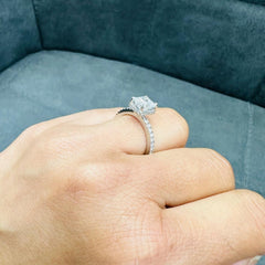 diamond side stone ring