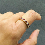 ruby diamond eternity ring